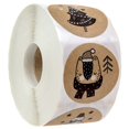 thumbnail image 1 of 500pcs 1 Rolls Christmas Stickers Merry Christmas Label Stickers Christmas Stickers Shape Snowflakes Christmas Tree Snowman Adhesive Packaging Decoration for Party Christmas Card Envelope, 1 of 5