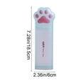 thumbnail image 4 of Summer Saving!Back_to_School Saving!School_Supplies!Under $1 dollars!Special Pencil Case Pouch, Cats Paw Shaped Plastic Pencil Case Multifunctional Stationery Organizer, Green, 4 of 9