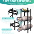 thumbnail image 4 of Refrigerant Tank Rack, Vertical Cylinder Tank Rack with 2x 30lb and Other 2 Saving Space, Tank Holder for Gas Oxygen Nitrogen Freon Acetylene Storage, 4 of 6