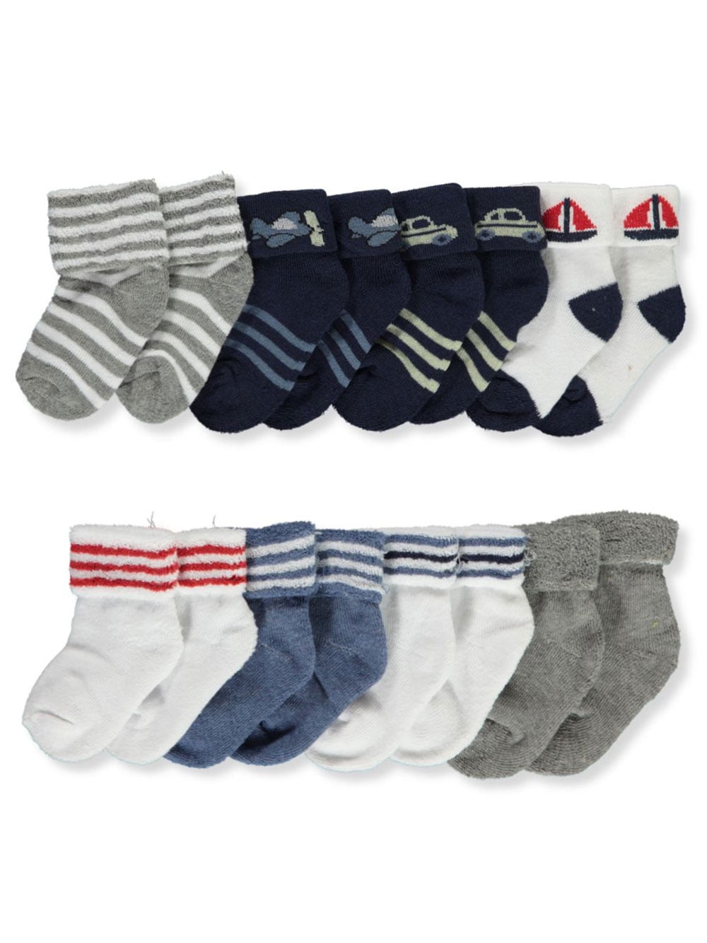 Unisex Newborn Baby Socks Boys Girls 3PK White Brown Grey Socks NB-3m 3-6m 6-12m 