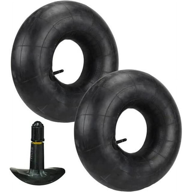 Two 20x8x8, 20x10-8 Rear Lawn Mower Tire Tubes 20x10.00-8 Standard Off Set Valve Stem
