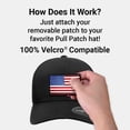 thumbnail image 3 of Pull Patch Delta Flexfit Hat | Black Tactical Cap | L/XL | Moisture-Wicking | 2x3 in Loop Surface to Attach Patches, 3 of 5