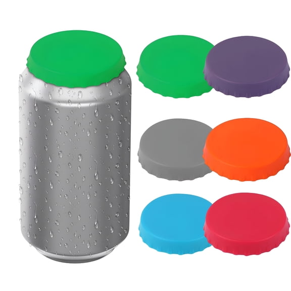 ACDANC Reusable Silicone Can Lids for Beer Soda Drinks,Leak Proof Can Covers Fizz Saver Standard 12Oz Can Topper Travel U0026 Outdoor Accessory Can Covers for Soda