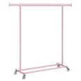 thumbnail image 1 of SONGMICS Portant à Vêtements avec Roulettes, Portant à Vêtements Robuste pour Suspendre des Vêtements, Portant à Vêtements Portable, avec Tringle Extensible, Capacité de Charge de 220 lb, Rose Gelée UHSR013R01, 1 of 9