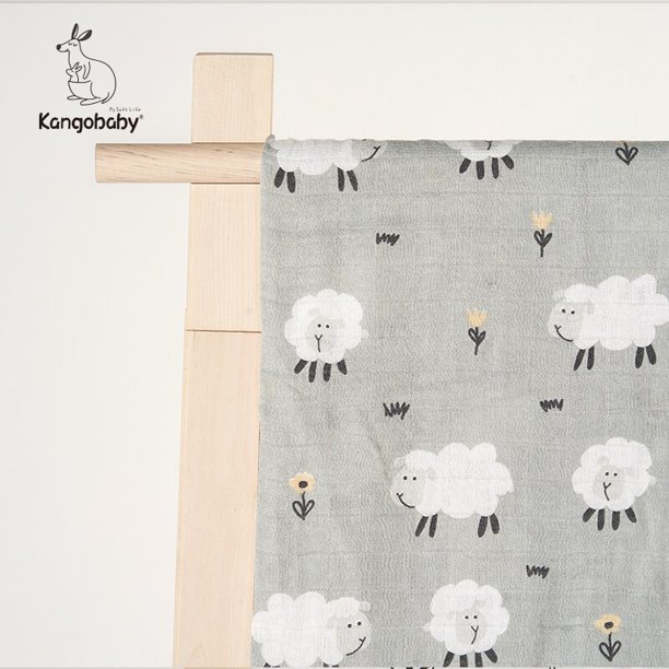 Kangobaby70 % Bambú + 30% Algodón Envolturas para bebés Envolturas de algodón Muselina para bebés Mantas para recién nacidos Pañal grande Edredón de muselina de bambú Tan Jianjun unisex