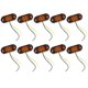 thumbnail image 3 of 10Pcs Amber 2 Led Light Oval Clearance Trailer Car Truck Side Marker Tail Lamp, 3 of 5