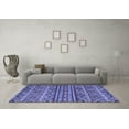 thumbnail image 3 of Ahgly Company Indoor Rectangle Abstract Blue Modern Area Rugs, 5' x 8', 3 of 4