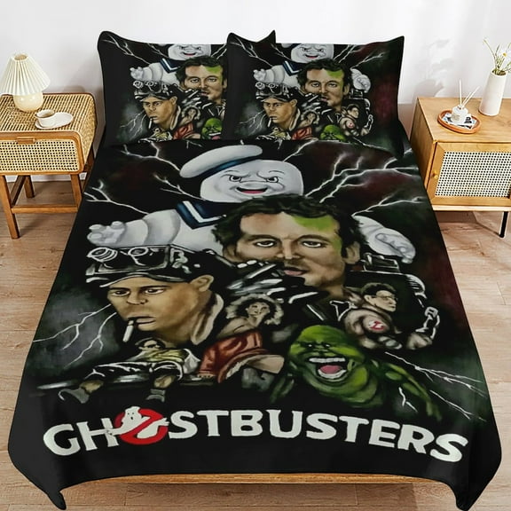 Duvet Cover Bedding Set Cartoon Print Soft Quilt Cover 3 Pieces, 1 Comforter Cover & 2 Pillowcases for Kids Teens Boys Girls Room Decor 86"x70"