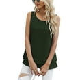 Uvplove Women's Sleeveless Chiffon Tank Top Double Layers Casual Blouse