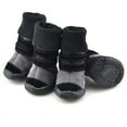 thumbnail image 2 of FNNMNNR Promotion Clearance! Thick Fur Pet Shoes Small Dogs Shoes Winter Warm Snow Boots for Teddy Poodle Black L, 2 of 8