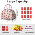 thumbnail image 5 of Lunch Bag Women,Lunch Box for Women Adult Men,Small Leakproof Strawberry Lunch Tote Large Capacity Reusable Insulated Cooler Lunch Container for Work Office Picnic, 5 of 7