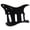Black, variant on NFTIGB Electric Guitar Pickguard Aluminum Alloy Scratch Board Front Plate Panel Cover Instrument Accessories Gold (11.8 inches / 30 cm)