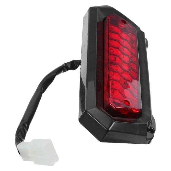OUNONA Universal 12V LED Brake Tail Light, Waterproof Rear Stop Lamp with Connector for ATV Dirt Bike Off-Road Replacement