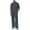 Gray, variant on Mens 2 Piece Set Casual Fall and Winter Outfits Long Sleeve Stand up Collar Shirt & Pants Sweatsuit Set Brown