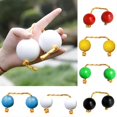 thumbnail image 2 of Aslatuas Rhythmic Ball, Music Egg Shaker Rattle Double Gourd Asalato Fingertip Drum Balls, African Shaker Rattle Sets Yellow, 2 of 4