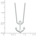 thumbnail image 2 of G & W Sterling Silver Rhodium-plated Anchor 16 inch with a 2 inch extention Necklace, 2 of 2