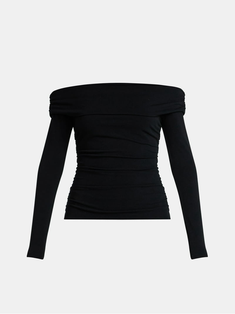 black long sleeve drop waist dress Black Sheer Long Sleeve Lace Dress – Crystal Couture main image 1