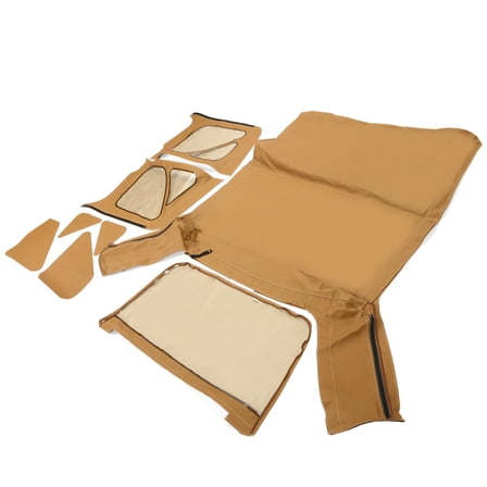 Fit 97-06 Jeep Wrangler TJ Soft top Frame Sailcloth Replacement w/Tinted Windows