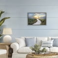 thumbnail image 2 of Stupell Industries Morning Trail To Beach Brown Framed Floater Canvas Wall Art design by Celebrate Life Gallery, 17 x 25, 2 of 9