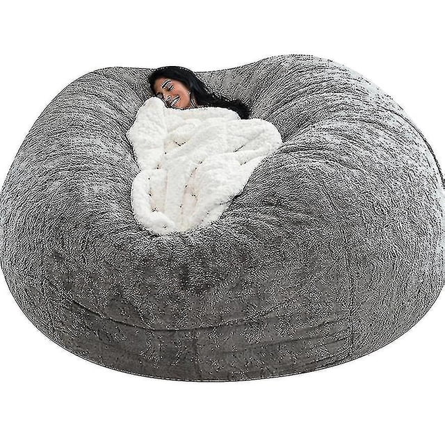 Puf Lazy Sofa Puf de piel artificial Puf (sin relleno)