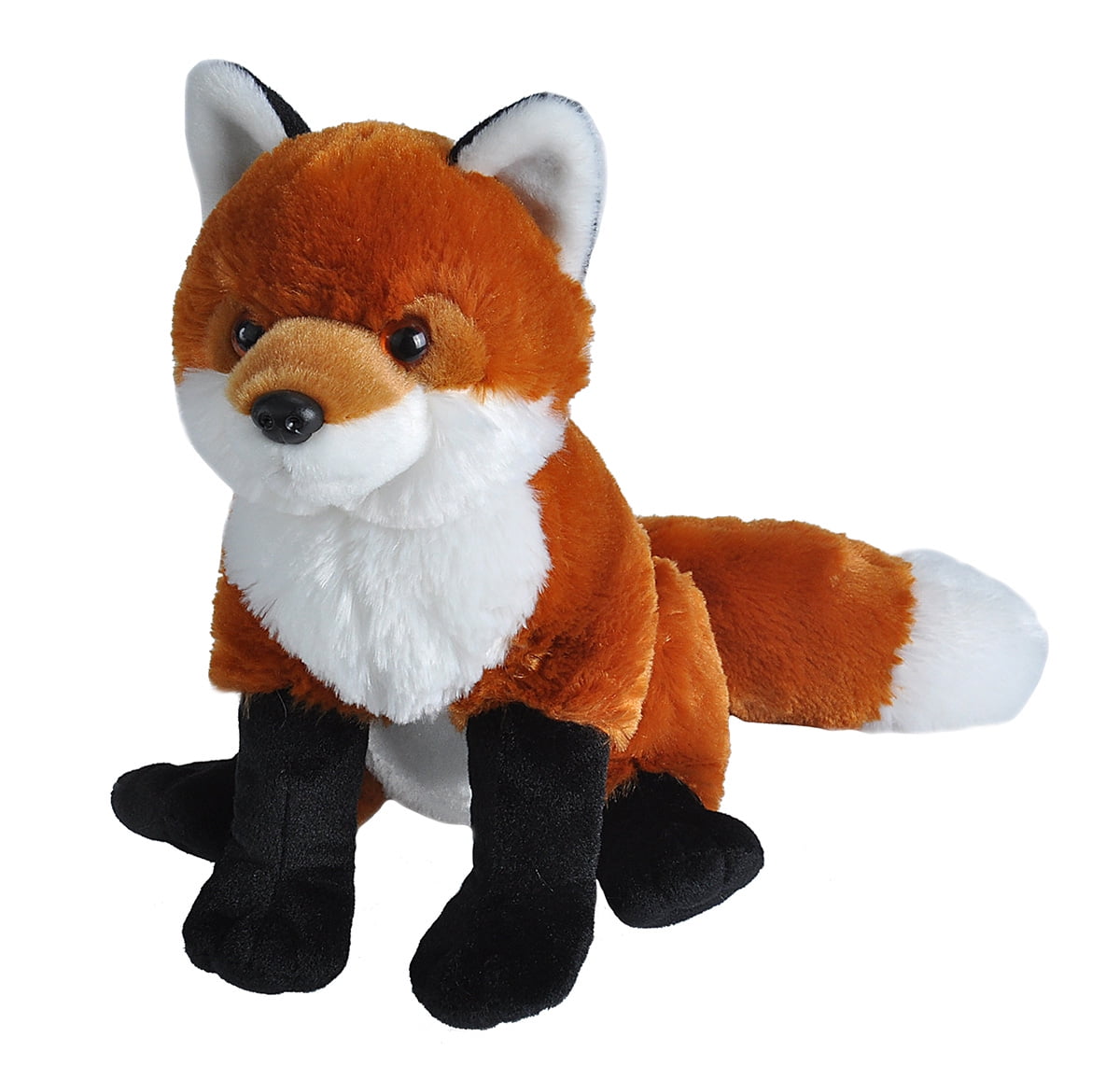 Wildlife Tree 4 Inch Red Fox Stuffed Animal Clips for Kids Backpack Toy 