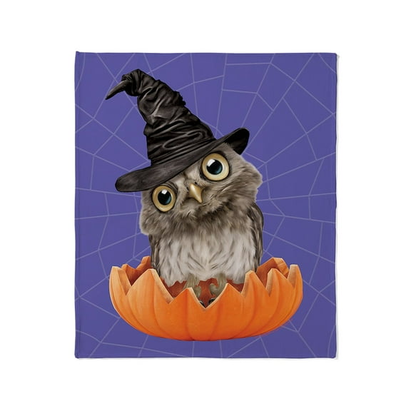 CafePress - PD Moreno's Halloween O - Soft Fleece Throw Blanket, 50"x60" for All Ages