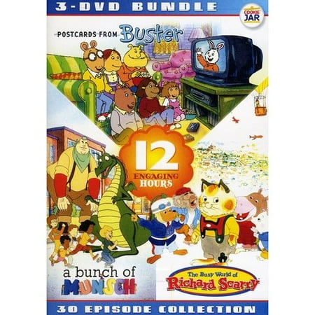 Edutainment Bundle: The Busy World Of Richard Scarry / A Bunch Of Munsch / Postcards From Buster
