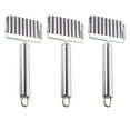 thumbnail image 1 of 3 unids, cuchillos de patata ondulados de acero inoxidable, agujero ondulado, papas fritas, cortadores de papas fritas, 1 of 5