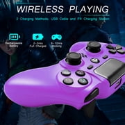 Wireless Controller Compatible with P4/P4 Slim/P4 Pro/Windows PC, Purple