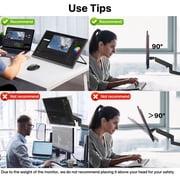 UPERFECT 23.8 120HZ 1080P GHD Computer Monitor Freestanding W/ HDMI USB-C, Ultra-Slim Portable Monitor for Laptop - UMAX 23