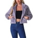 thumbnail image 1 of CHAQUETA CORTA DE PIEL SINTÉTICA SUELTA DE MODA INVIERNO PARA MUJERES CHIC XL GRIS MORADO, 1 of 6