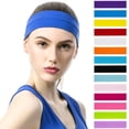thumbnail image 2 of 10 Uds. Diadema elástica, diademas de moda para mujer, Color sólido, deportes, correr, Fitness, Yoga, bandas para el cabello, accesorios para el cabello de maquillaje, 2 of 5