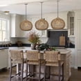 thumbnail image 3 of Arturesthome Rattan Woven Pendant Light Shades Hand-Woven Ceiling Chandelier Handmade Hanging Lights Crafts Lampshade, 3 of 16