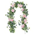 thumbnail image 3 of Arreglo floral con hojas artificiales y arcos versátiles para centros de mesa. Foto: Rosa, 3 of 9