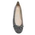 thumbnail image 4 of YDN Women Classic Bowknot Round Closed Toe Ballet Flats Slip On Pumps Low Heel Simple Dressy Casual Soft Shoes Size 7 Gray, 4 of 4
