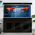 thumbnail image 3 of Misty Forest Falls Aquarium Background,Cool Sea Moon Themed Fish Tank Background, Cool Terrarium Background with 10 EVA Double-Sided Tape, 48X24IN, 3 of 5