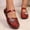 Wine, variant on Women's Spring/Summer Solid-Color Closed-Toe Buckle Sandals: Breathable, Soft Jelly Shoes with Adjustable Straps—Comfortable, Lightweight Footwear for Everyday Casual Wear Sky Blue 36