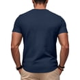 thumbnail image 5 of Uwinwear Men's Athletic Washed T-Shirts Basic Crew Neck Tees Tops Causal Distressed Cotton T Shirts Summer Breathable Tees,Navy,XL, 5 of 6