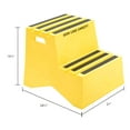thumbnail image 7 of US Roto Molding B2185978 2 Step Plastic Step Stand - Yellow, 21 x 24.5 x 19.5 in., 7 of 7