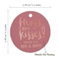 thumbnail image 6 of Inkdotpot Real Rose Gold Foil Hugs & Kisses From The Wedding Tag Favor Hang Paper Tag 50 Piece, 6 of 6