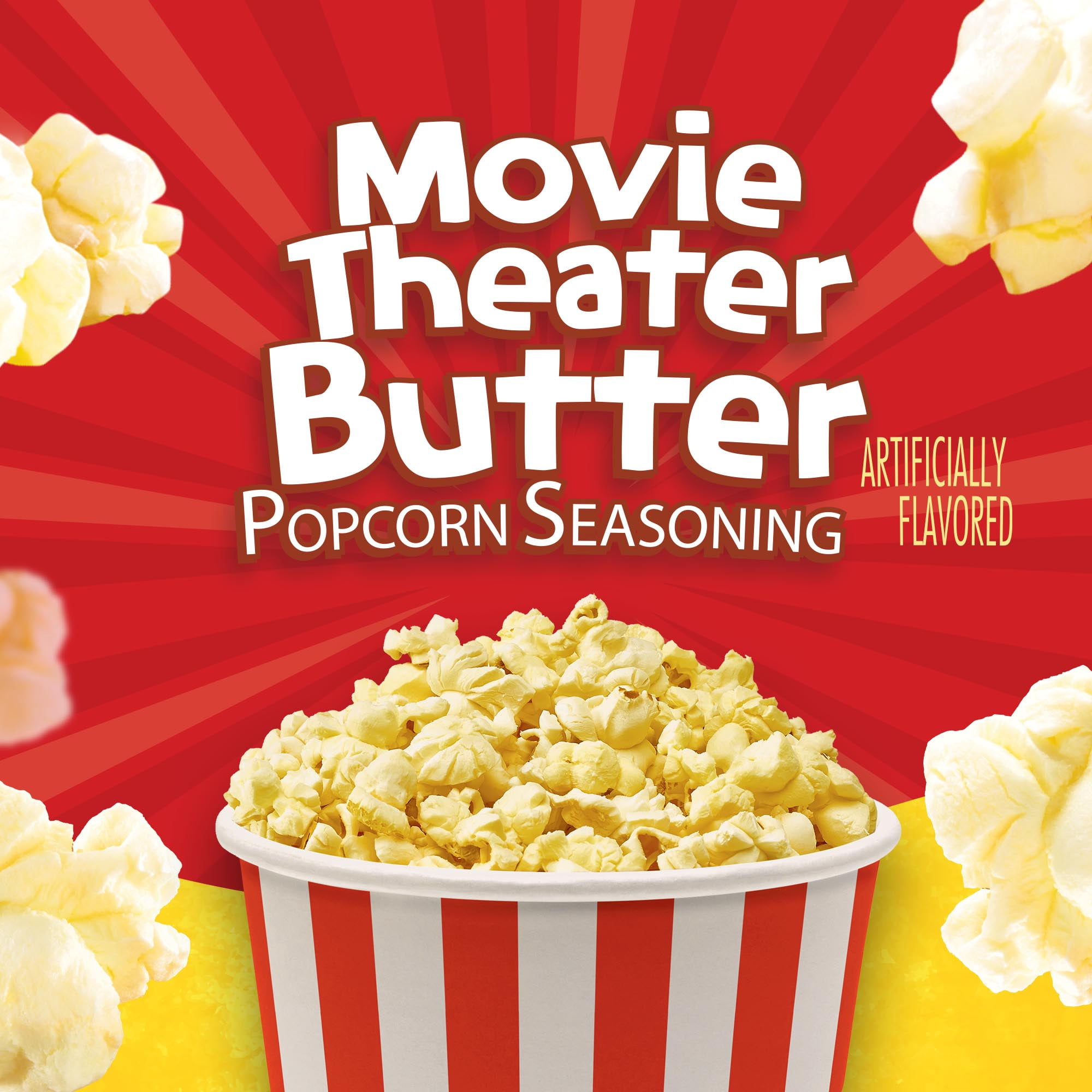(4 pack) Orville Redenbacher's Movie Theater Butter Popcorn Seasoning, 2.4 oz