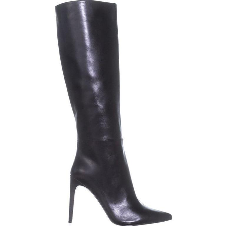 Womens Guess Lilly Classic Knee High Boots Black Leather