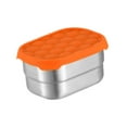 thumbnail image 3 of simhoa Stainless Steel Food Storage Container Lunch Box Stackable Snack Box Airtight Meal Prep Container for Household Travel Office Rectangular Small, 3 of 8