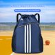 thumbnail image 4 of Mochila con cordón Oxford de alta capacidad para deportes al aire libre (azul oscuro), 4 of 7