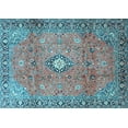 thumbnail image 1 of Ahgly Company Indoor Rectangle Persian Light Blue Traditional Area Rugs, 6' x 9', 1 of 4