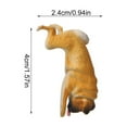 thumbnail image 2 of Clearance Desktop Ornament under $5,Realistic Pug Dog Figurine Hanging On Cup Rim DIY Garden Accessory, 2 of 2