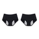 thumbnail image 3 of Minnieouse Calzoncillos de diseño Simple para mujer, ropa interior reutilizable lavable de Color sólido para niñas, bragas Chinlon, ropa Negro 8XL 2Conjunto, 3 of 6