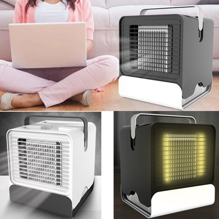 USB Mini Cooler Fan Air Conditioner Personal Desktop Office Portable Table Fan Summer Best Gift (Best Room Cooler For Summer)