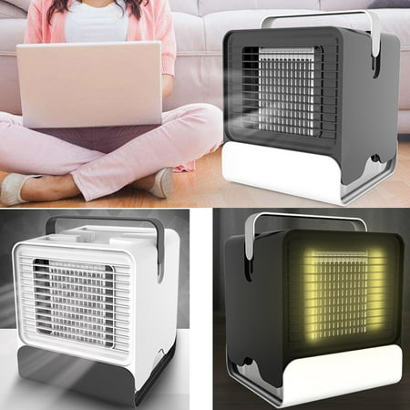 USB Mini Cooler Fan Air Conditioner Personal Desktop Office Portable Table Fan Summer Best Gift (Best Air Cooler In India)