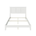 thumbnail image 3 of AFI Madison Full Solid Wood Foundation Bed with Panel Headboard, White, 3 of 4